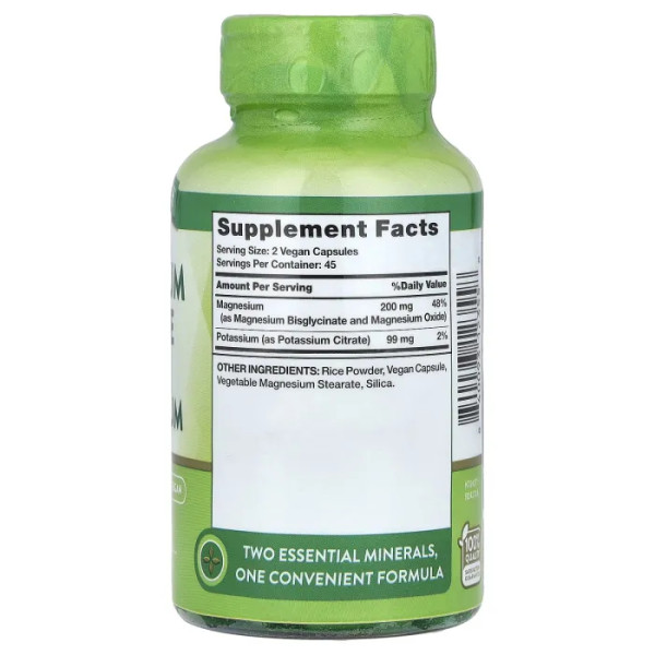 Калій цитрат плюс магній, Potassium Citrate Plus Magnesium, Nature's Truth, 90 капсул