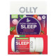 Міцний сон, екстра-сильна формула, Sleep, Extra Strength, OLLY, з мелатоніном та мелісою, смак – полуниця, 30 таблеток