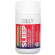 Міцний сон, екстра-сильна формула, Sleep, Extra Strength, OLLY, з мелатоніном та мелісою, смак – полуниця, 30 таблеток