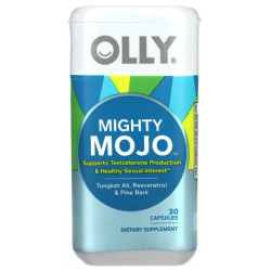 Поддержка тестостерона, OLLY Mighty Mojo, 30 вегетарианских капсул