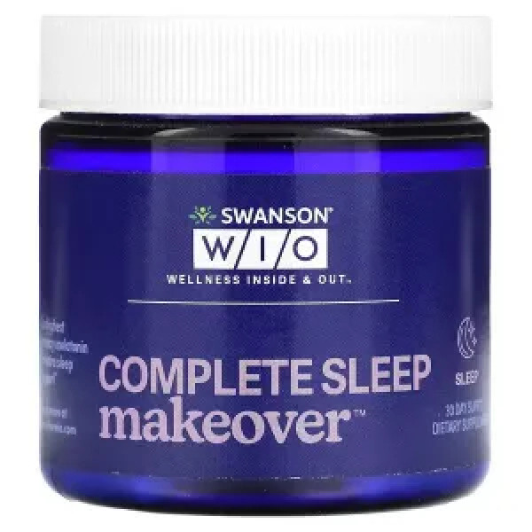 Мелатонін, Complete Sleep Makeover, Swanson WIO, 10 мг, 30 капсул