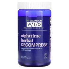 Травы для сна, Swanson WIO Nighttime Herbal Decompress, 30 капсул