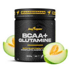 BCAA та глютамін з електролітами, BcaaGlutamine+Electrolytes BigMan, смак диня, 300 г
