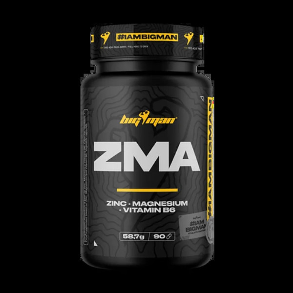 Цинк, магній та вітамін B6, ZMA+, BigMan, 90 капсул
