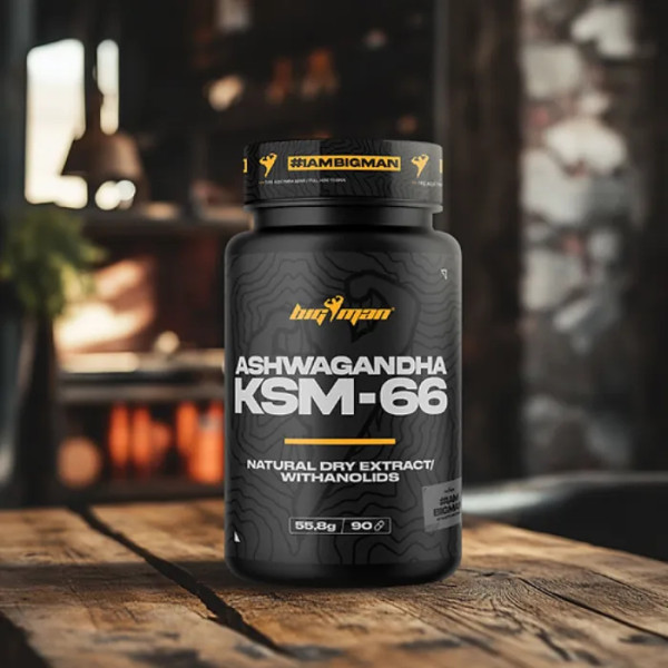 Ашваганда KSM-66, Ashwandha KSM-66, BigMan, 90 рослинних капсул