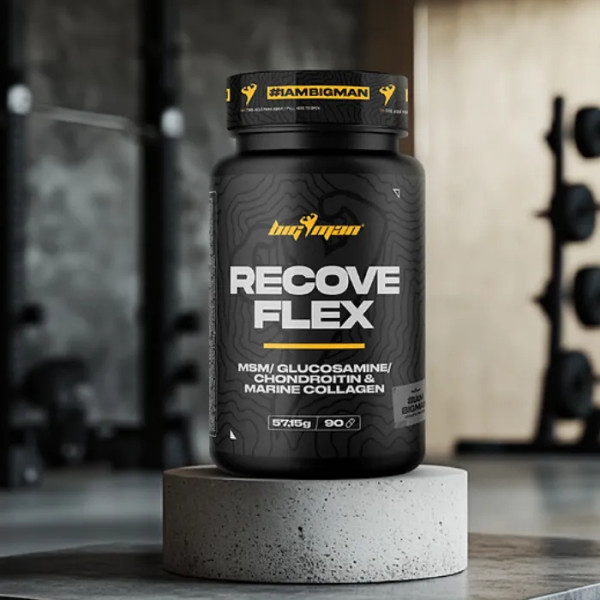 Підтримка суглобів, МСМ, глюкозамін та хондроїтин, RecoveFlex, BigMan, 90 капсул