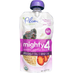 Детское пюре смесь, Mighty 4 Essential Nutrition Blend Plum Organics, 113 г