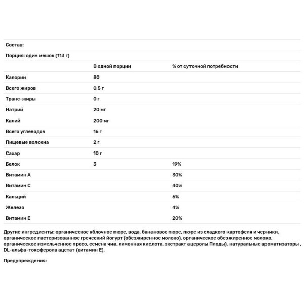 Суміш - пюре, (Mighty 4, Essential Nutrition Blend), Plum Organics, 113 г