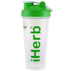 Пляшка-шейкер із кулькою для змішування, зелена, Blender Bottle iHerb Goods, 800 мл