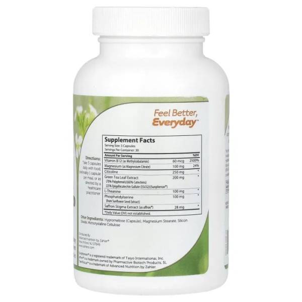 Поліпшення пам'яті та роботи мозку у підлітків, TeenFocus, Zahler, 90 капсул