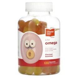 Омега 3 жувальні, Chapter One Omega Gummies with Omega 3 Fatty Acids EPA & DHA, смак мікс 120 жувальних таблеток