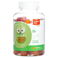 Вітамін D3 жувальні, Chapter One Vitamin D3, 120 жувальних цукерок