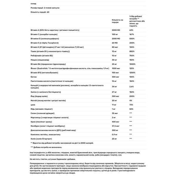 Пренатальний комплекс: вітаміни, мінерали + ДГК, Prenatal + DHA 300, Zahler, 120 гелевих капсул