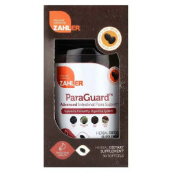 Поддержка кишечника, Zahler ParaGuard, улучшенная формула, 90 гелевых капсул