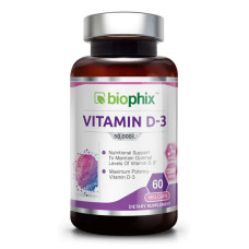 Вітамін D3 50000 МО, Vitamin D3 Biophix, 60 вегетаріанських капсул