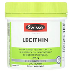 Лецитин 6000 мг, Swisse Lecithin, 180 капсул (1200 мг на капсулу)