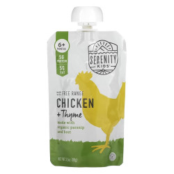 Детское пюре курица с тимьяном, Chicken with Thyme Serenity Kids, от 6 месяцев, 99 г