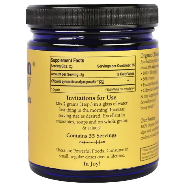 Хлорела, Chlorella Algae, Sun Potion, органік, порошок, 111 г