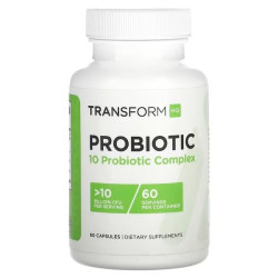 Пробіотик, більше 10 млрд КУО, Probiotic TransformHQ, 60 капсул