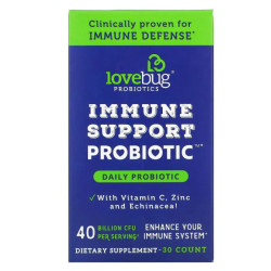 Пробиотик для иммунитета 40 млрд КОЕ, LoveBug Probiotics Immune Support Probiotic, 30 шт