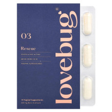 Вагінальні супозиторії, LoveBug Probiotics Vaginal Suppositories, 14 супозиторіїв