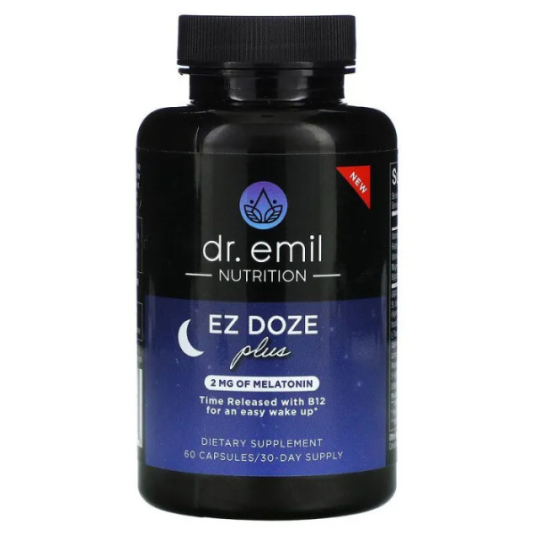 Підтримка сну плюс мелатонін, EZ DOZE, Dr. Emil Nutrition, 60 капсул
