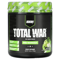 Передтренувальний комплекс, Redcon1 Total War Preworkout, смак зелене яблуко, 444 г