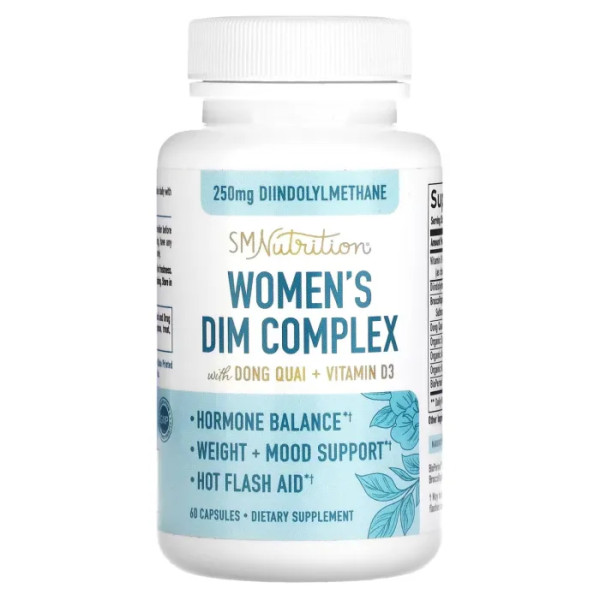 ДІМ для жінок, Women's DIM Complex, SMNutrition, комплекс, 250 мг, 60 капсул