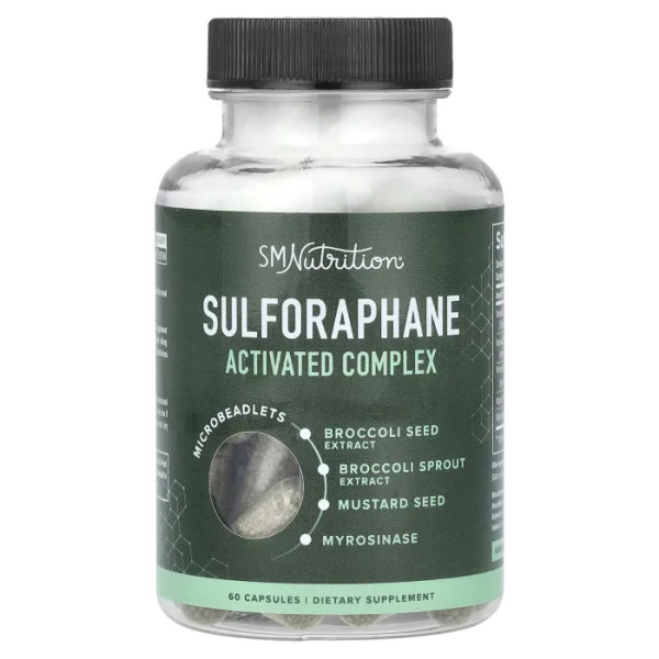 Сульфорафан, Sulforaphane Activated Complex, SMNutrition, активований комплекс, 60 капсул