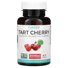 Кисла вишня екстракт 500мг, Pure Co. Tart Cherry, 60 веганських капсул