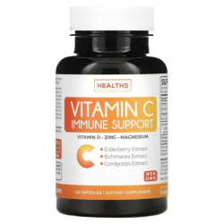Вітамін C, Vitamin C Healths Harmony, для підтримки імунітету, 60 капсул