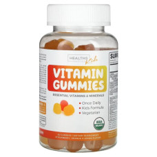 Вітаміни для дітей жувальні, Kids Vitamin Gummies Healths Harmony, смак полуниці, апельсин та лимон, 60 жувальних таблеток