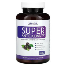 Антиоксиданти фруктовий комплекс, Healths Harmony Super Antioxidants, 120 капсул