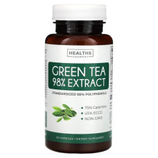 Зелений чай екстракт 98%, Healths Harmony Green Tea Extract, 60 капсул