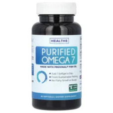 Омега 7, Omega 7 Healths Harmony, очищена, 60 гелевих капсул