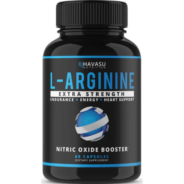 L-аргінін, L-Arginine, Havasu Nutrition, екстра сильний, 1200 мг, 60 капсул