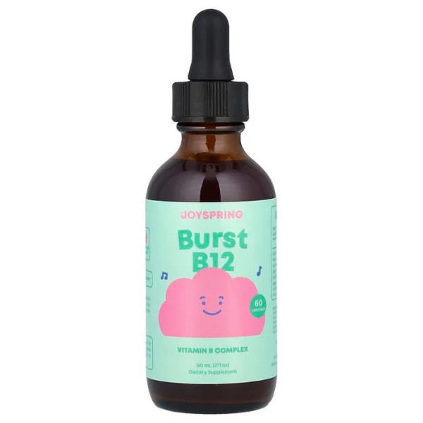 Вітаміни групи В, для дітей 2+ років, Burst B12, JoySpring, 60 мл