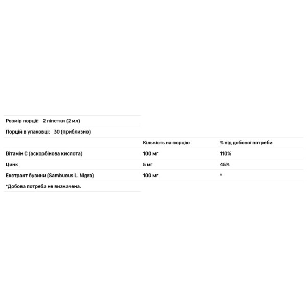 Вітамін С для дітей 2+ років, Vitamin C, JoySpring, з бузиною та цинком, 60 мл