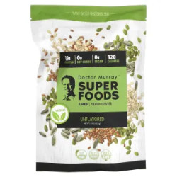 Протеин из 3 видов семян, 3 Seed Protein Powder Super Foods Dr. Murrays, без вкуса, 453,5 г