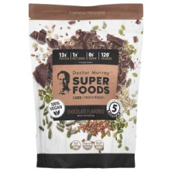 Протеїн з 3 видів насіння, 3 Seed Protein Powder Super Foods Dr. Murrays, смак шоколад, 453,5 г