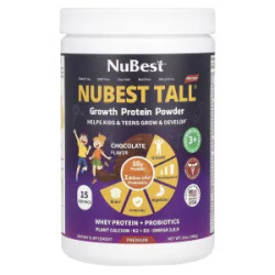 Протеїн для зростання, Growth Protein Powder NuBest NuBest Tall, для дітей віком від 3 років, шоколад, 340 г