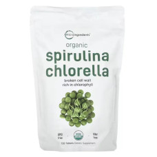 Спирулина и хлорелла органик, Micro Ingredients Spirulina Chlorella, 720 таблеток