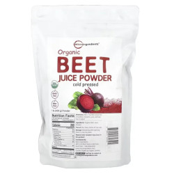 Буряковий сік органічний порошок, Micro Ingredients Beet Juice, 454 г