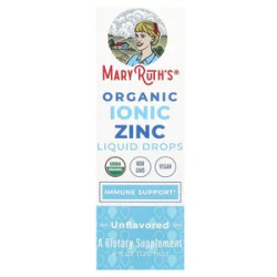 Цинк органические ионные капли без вкуса, MaryRuth's Organic Ionic Zinc, 120 мл