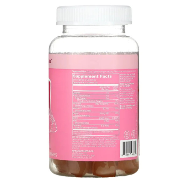 Формула краси, Beauty Gummies, Vital Proteins, підтримка здоров'я шкіри, волосся та нігтів, смак полуниці, 60 жувальних цукерок