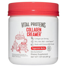 Колагенові вершки, смак мокко з перцевою м'ятою, Vital Proteins Collagen Creamer, 201 г