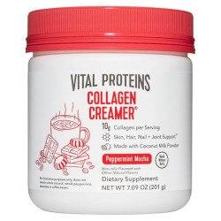 Колагенові вершки, смак мокко з перцевою м'ятою, Vital Proteins Collagen Creamer, 201 г