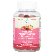 Мультивітаміни для жінок, жувальні, смак апельсин вишня та полуниця, Women's Multivitamin Gummies Nature's Craft, 90 жувальних таблеток