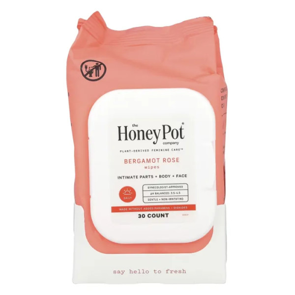 Серветки з бергамотом та трояндою, The Honey Pot Company, 30 штук