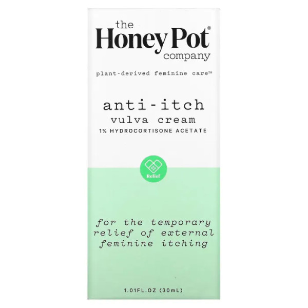 Крем проти свербіння вульви, Anti-Itch Vulva Cream, The Honey Pot Company, 30 мл.